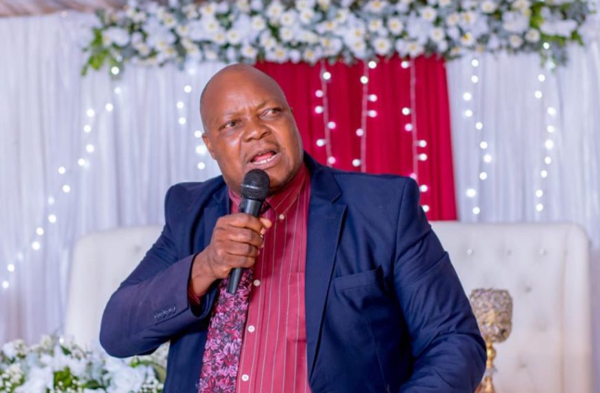 Citizens Coalition for Change (CCC) member of parliament Job Sikhala speaking at a funeral recently.