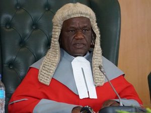 Home 5 Zimbabwe Chief Justice Luke Malaba chairing a panel of judges at the Constitutional Court (ConCourt) recently.