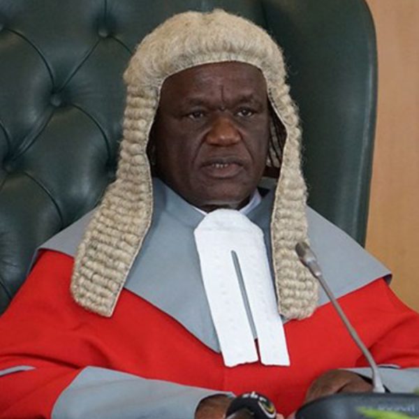 Home 3 Zimbabwe Chief Justice Luke Malaba chairing a panel of judges at the Constitutional Court (ConCourt) recently.