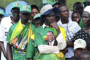 Some unhappy ZANU PF supporters attending a party star rally addressed by President Emmerson Mnangagwa recently.