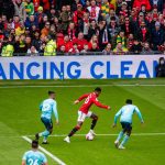 England international Marcus Rashford in action as Manchester United held relegation threatened Southampton FC on Sunday 12th March 2023.