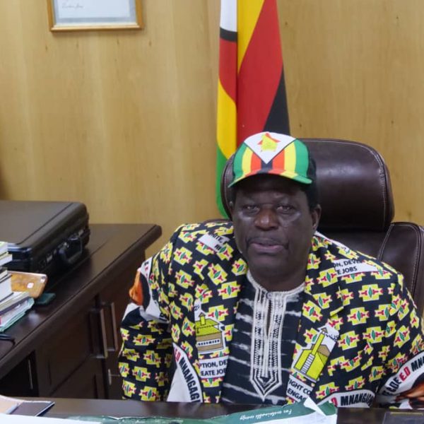 Home 3 ZANU PF National Political Commissar Mike Bimha speaking at a press conference in Harare on Friday 17th March 2023.