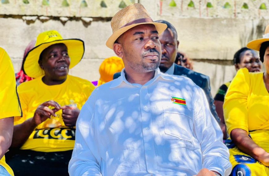 Citizens Coalition for Change (CCC), President Nelson Chamisa attends a party meeting in Midlands recently.