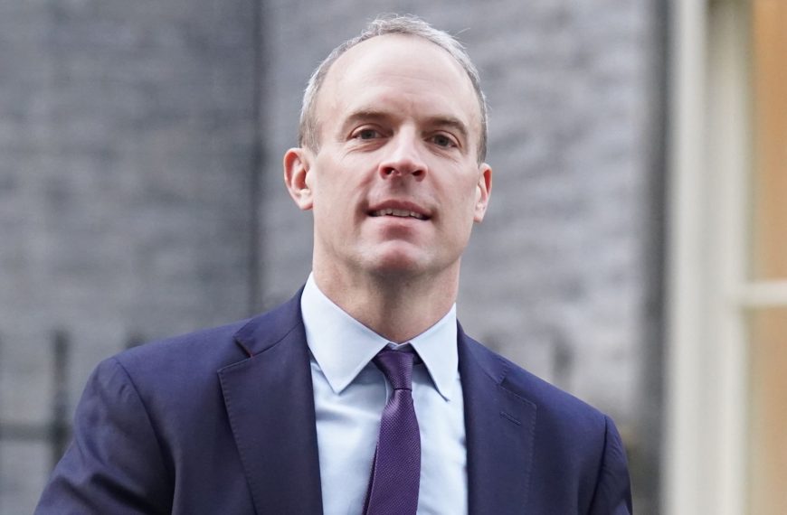 Home 7 United Kingdom's former Justice Secretary and Deputy Prime Minister Dominic Raab.