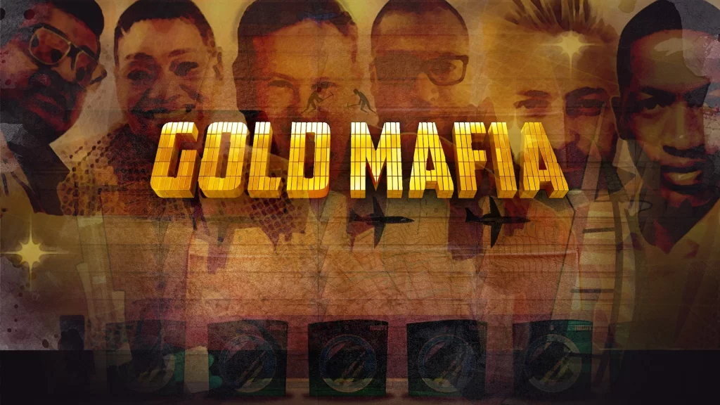 A design photo of the Al Jazeera Gold Mafia documentary on Zimbabwe money laundering and corruption.