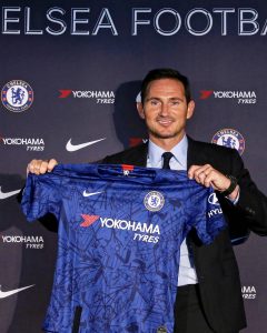 Home 5 Frank Lampard being unveiled as manager of Chelsea Football Club during the Roman Abramovich era.