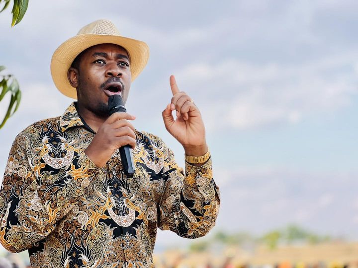 Citizens Coalition for Change (CCC) leader Nelson Chamisa addressing a CCC Campaign Rally in Kwekwe on Tuesday 18th July 2023.