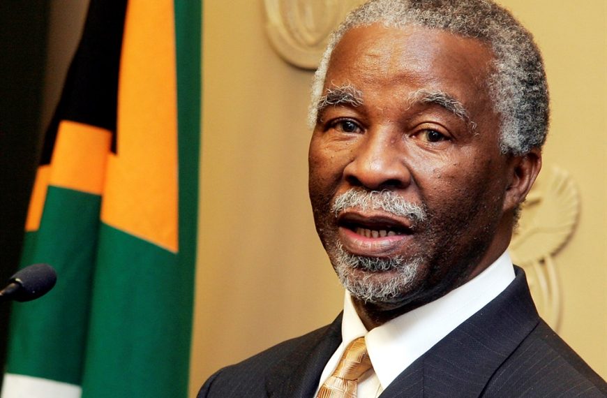 Former South African president Thabo Mbeki