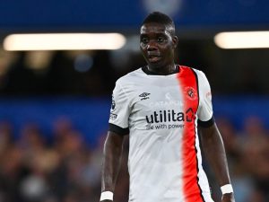 Home 8 Zimbabwe international Marvelous Nakamba starring for Luton Town FC in the English Premier League on Saturday 7 October 2023.