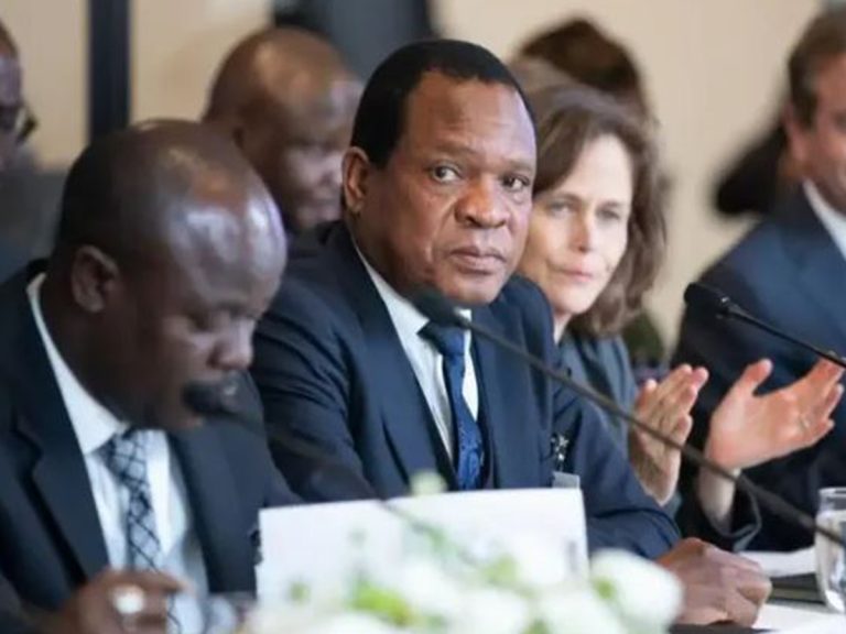 Agriculture Minister Anxious Masuka from Zimbabwe at the UN Water Conference 2023.