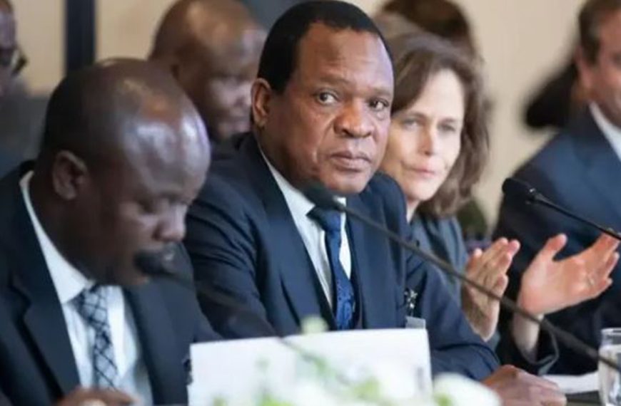 Agriculture Minister Anxious Masuka from Zimbabwe at the UN Water Conference 2023.