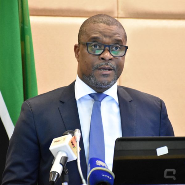 Mozambique minister of Economy and Finance Max Tonela addressing the nation on economic matters recently.