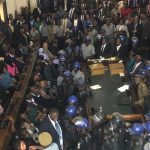 Zimbabwe police entered the legislative chamber to wrestle CCC MPs out of parliament on Tuesday 10 October 2023