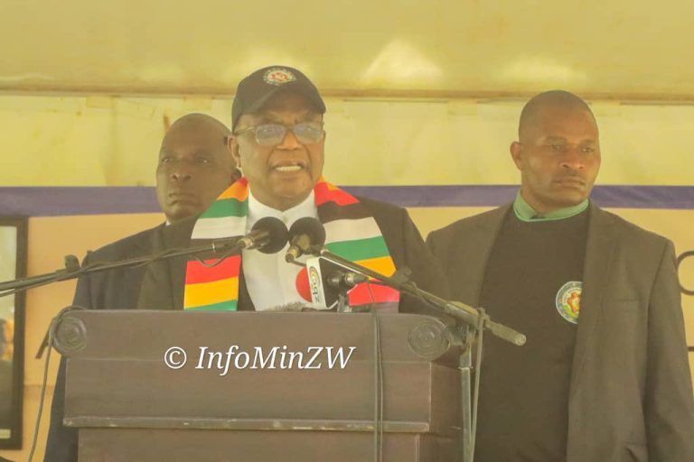 Zimbabwe Vice President, Constantino Chiwenga speaking at the Anti-Sanctions March on Wednesday 25th October 2023 at Africa Unity Square in Harare.