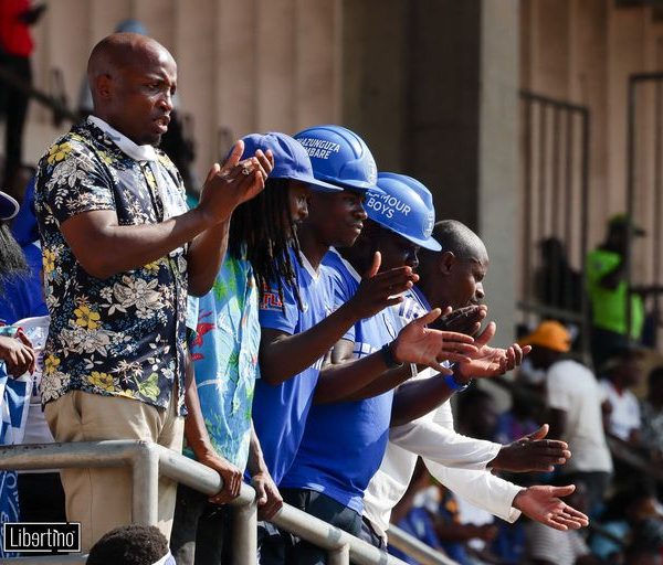 Home 126 Dynamos fans in high spirit during the Chibuku Super Cup match against CAPS United at the National Sports Stadium on October 29, 2023.
