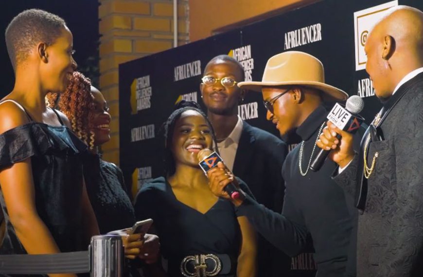 Attendees at the 2023 African Influencer Awards ceremony red carpet for interviews in Bulawayo, Zimbabwe recently.