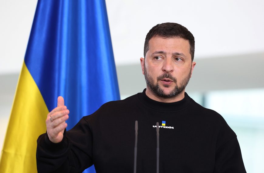 Ukraine President Volodymyr Zelensky in Berlin, Germany, on 14 May 2023.
