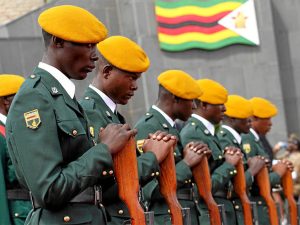 Home 6 Zimbabwe national army cadres during a national event recently.
