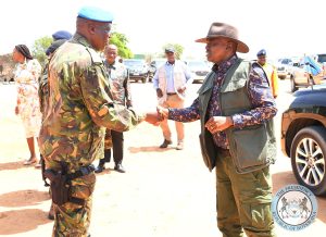 Home 8 President Mokgweetsi Masisi of Botswana praises Mozambique's military in fighting terrorists operating in the northern province of Cabo Delgado during his visit to the region on 31st December 2023.