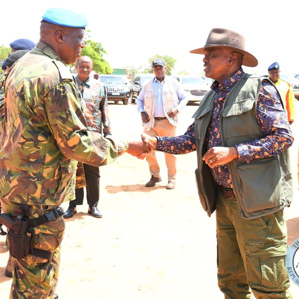 Home 14 President Mokgweetsi Masisi of Botswana praises Mozambique's military in fighting terrorists operating in the northern province of Cabo Delgado during his visit to the region on 31st December 2023.