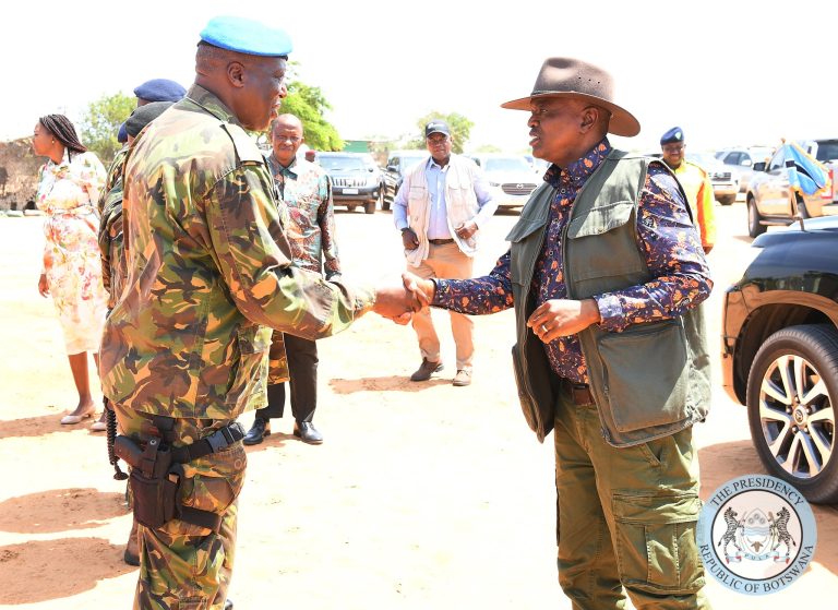 President Mokgweetsi Masisi of Botswana praises Mozambique's military in fighting terrorists operating in the northern province of Cabo Delgado during his visit to the region on 31st December 2023.