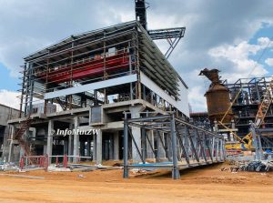 Home 7 A file photo taken on 22 November 2023 showing the current status of construction of a $1.5 billion steel and iron plant in Manhize by Disco Zimbabwe, a subsidiary of the Chinese iron and steel giant Tsingshan Holdings.