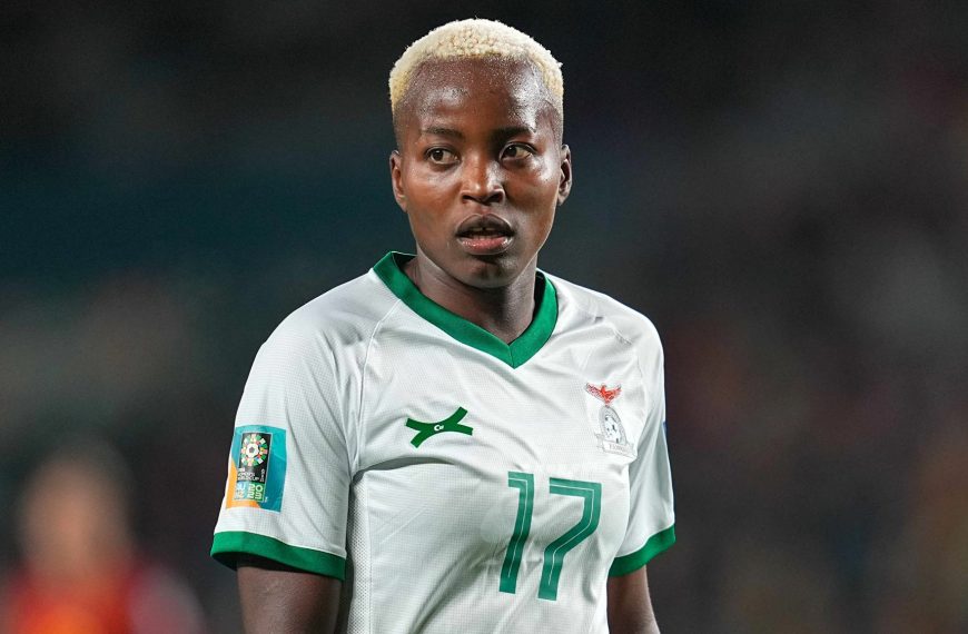 Zambian striker, Racheal Kundananji in action for the national team recently.