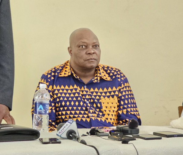 Home 128 Zimbabwe opposition figure Job Sikhala is seen here attending his State of the Nation Address (SONA) media conference at SAPES Trust in Harare on 8 February 2023.