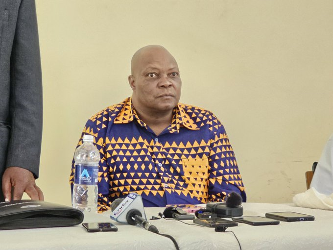 Zimbabwe opposition figure Job Sikhala is seen here attending his State of the Nation Address (SONA) media conference at SAPES Trust in Harare on 8 February 2023.