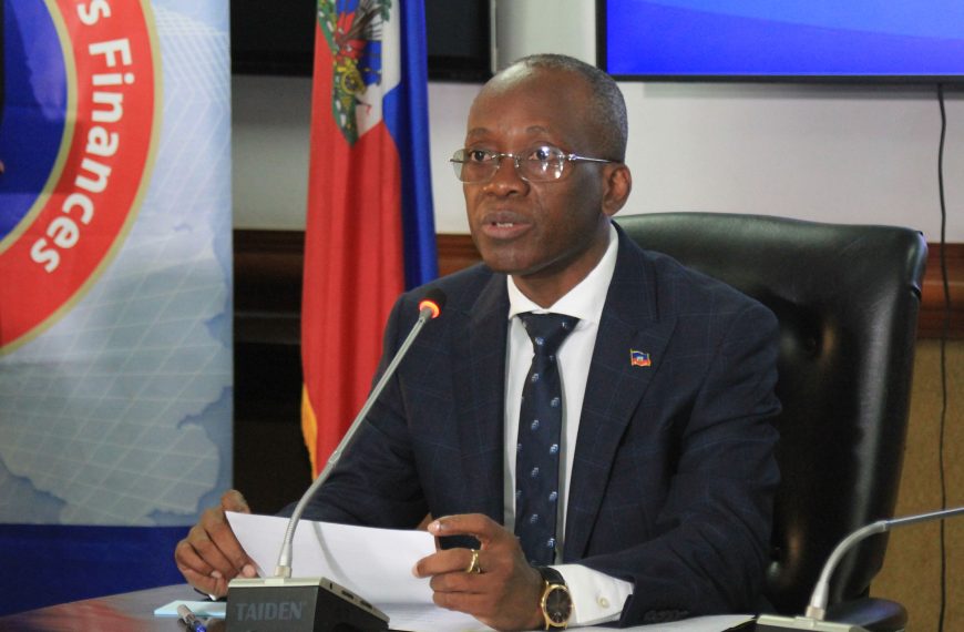 Haiti Minister of Economy and Finance, Michel Patrick Boisvert.[Picture by: Lesly Dorcin]