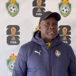 Zimbabwe interim Jairos Tapera speaks to the media before the 2026 FIFA World Cup qualifiers match against Lesotho.