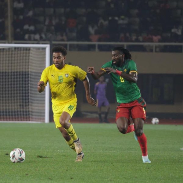 Home 182 Zimbabwe Warriors player Andy Rinomhota bossed the midfield as Zimbabwe and Cameroon played a 0-0 draw in the AFCON 2025 Qualifiers match at the Mandela Stadium in Uganda on Tuesday 10th September 2024.