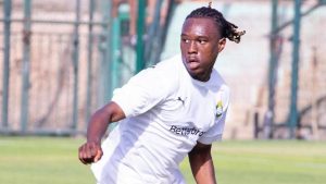 Home 7 Zimbabwe international Sean Fusire in action during a national team training camp in March 2025.