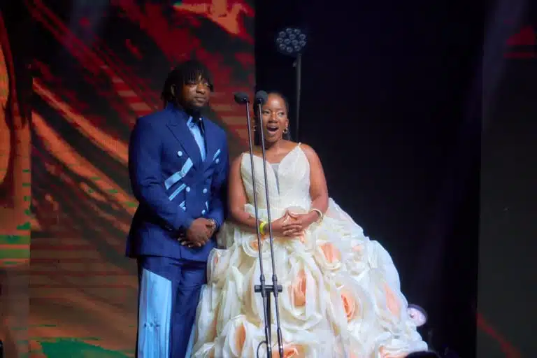 Full List | NAMA Awards 2026 winners, shocks 2 Awards presenters posing for the photo on stage at the National Arts Merit Awards (NAMA Awards 2026) ceremony on Saturday 28th February 2026.